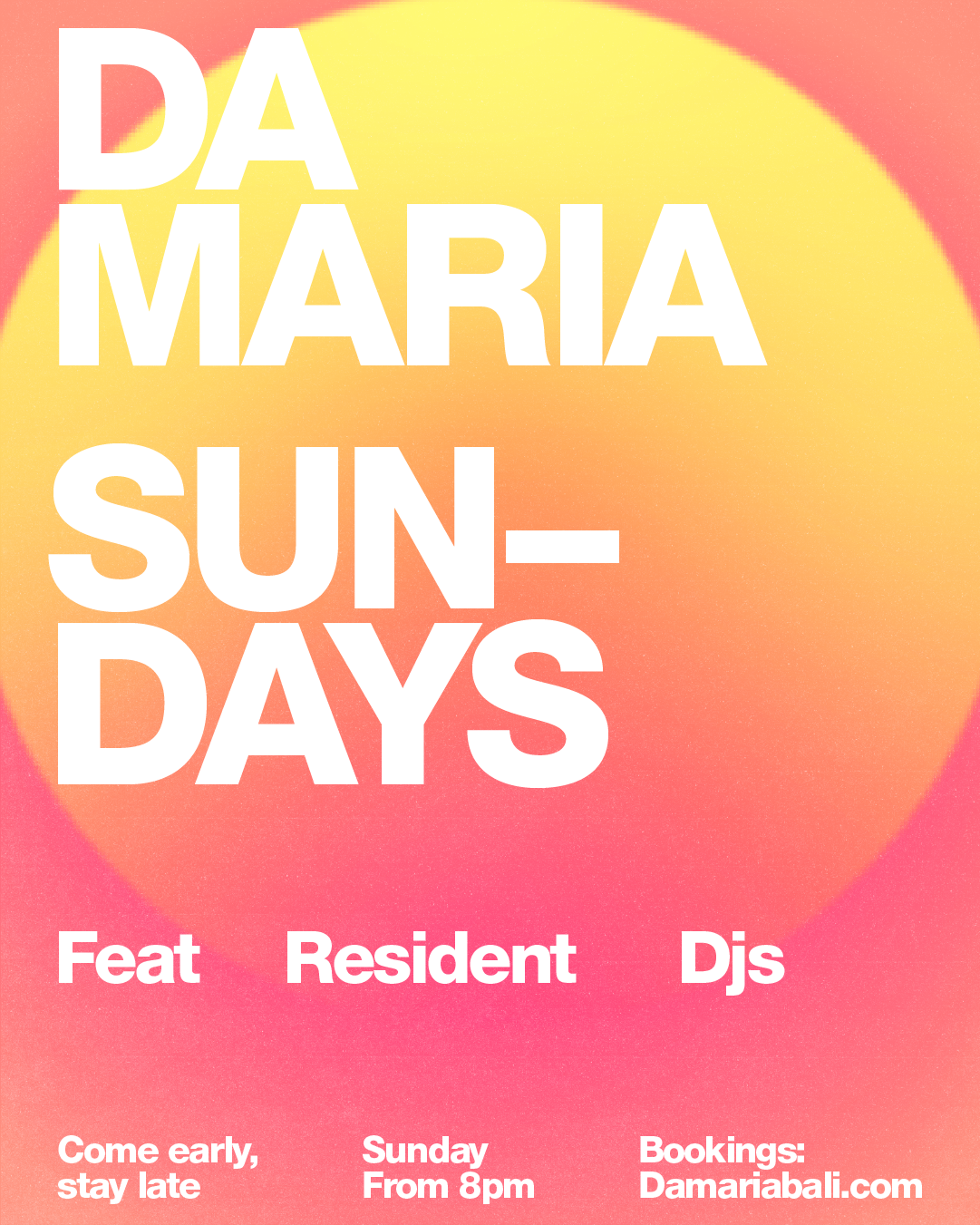 Da Maria Sunday, Weekly in Seminyak